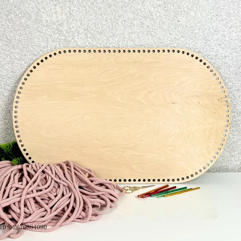 

1 шт. дно для вязания крючком корзины Moses, большая деревянная корзина, дно для вязания крючком, деревянная основа для вязаной куклы-колыбели