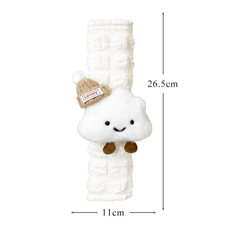 New Cute Cartoon Bow Hat Cloud Car Seat Belt Cover Safety Shoulder Pad Strap Cushion Auto Neck Support Protector For Women