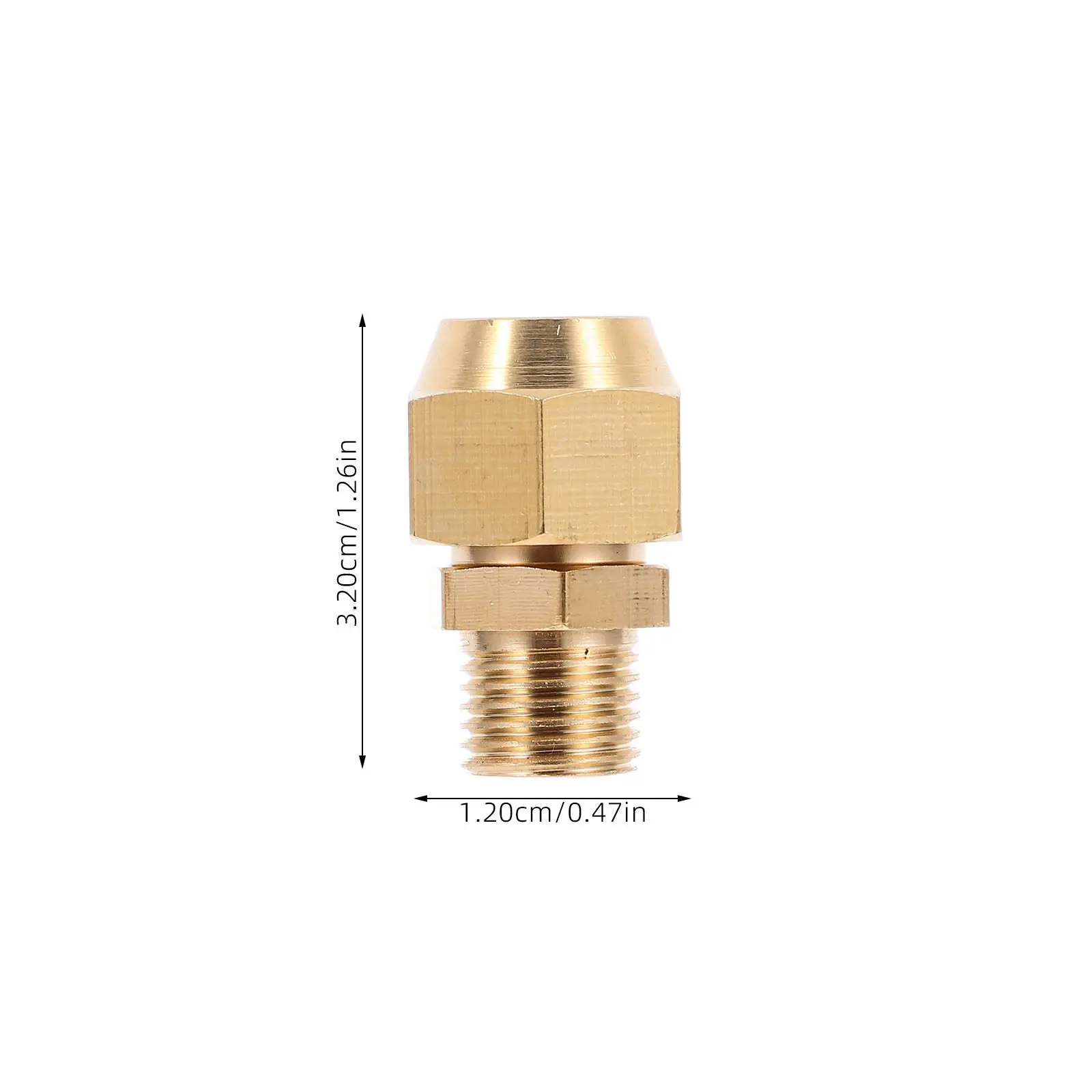 Brass Air Hose Connector Straight Pipe Fitting 14 Npt Thread Portable Air Hose Adapter Repair Pipe Fittings Straight Fitting