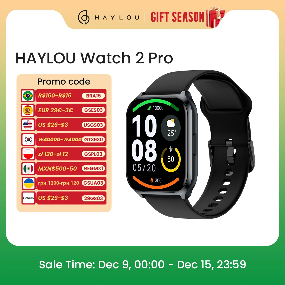 HAYLOU Watch 2 Pro (LS02 Pro) Smartwatch 1.85inch Large Display 100 Workout Modes Smart Watch for Men Heart Rate Monitoring