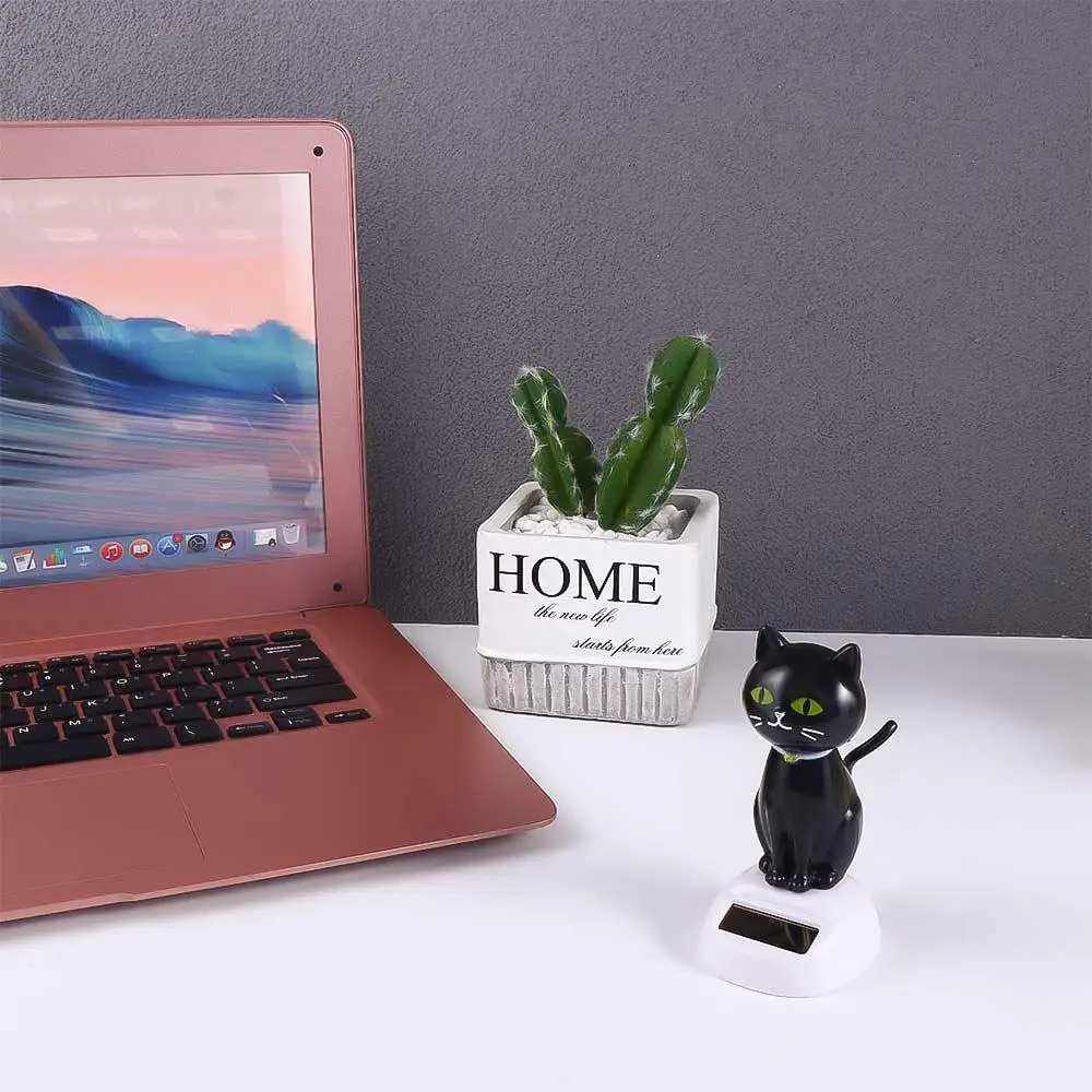 

Дисплей украшение автомобиля экологически чистый орнамент на солнечной энергии танцующая фигурка кошки трясущаяся голова кошки кукла с качающейся головой солнечная игрушка кукла