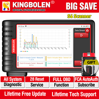 KINGBOLEN S6 OBD2 Scanner All System Car Diagnostic Tools 28 Service BMS/TPMS/ABS Bleeding FCA AutoAuth Lifetime Free Update