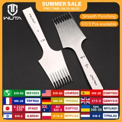 WUTA 1pc High Quality Sharp Leather Chisel French Style Pricking Iron Die-steel Leather Punching Tool Polish-2.7/3.0/3.38/3.85mm
