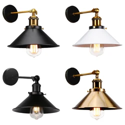 Vintage Retro Loft Wall Light Industrial Wall Lamps Bedside Lamp Shade E27 LED Wall Sconce Modern Indoor Home Lighting Fixture