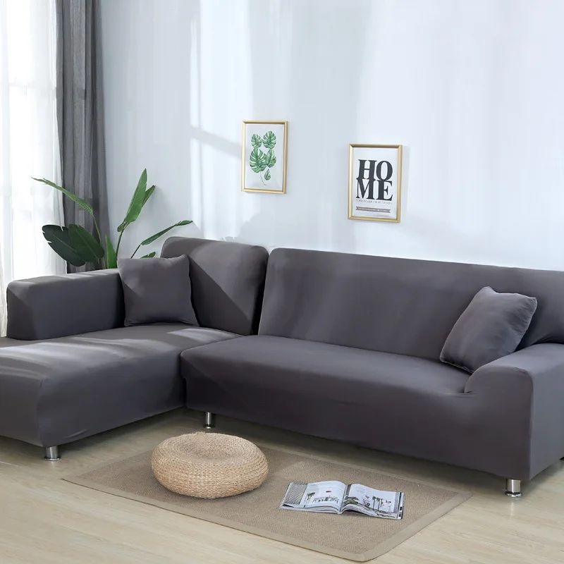 Solid Corner Sofa Covers Living Room Couch Slipcovers Cat Scratch Resistant Chaise Lounge Cover for L Shape Sofa Armchair