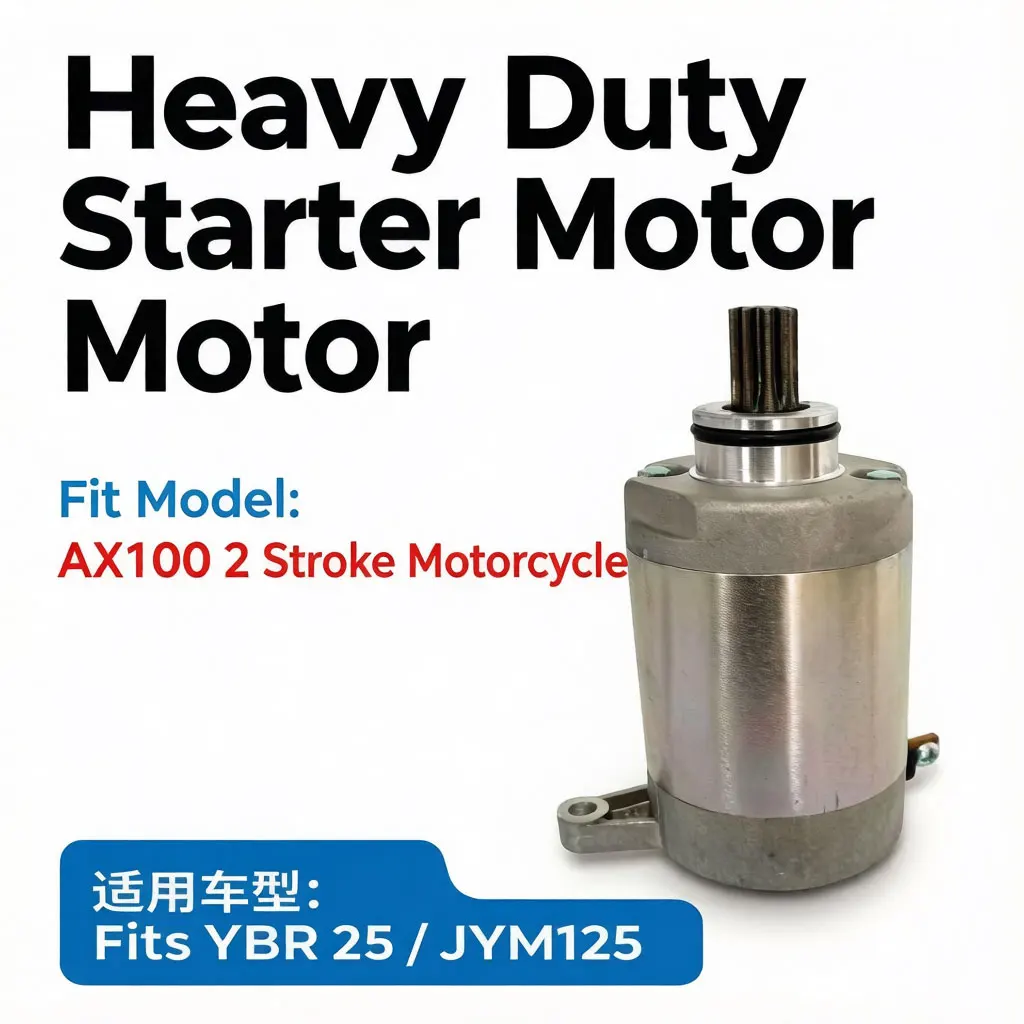 Motor de Arranque Eléctrico de Alta Calidad para Motocicleta Yamaha YBR125 JYM125 12V, Piezas de Motor de Arranque de Alto Torque