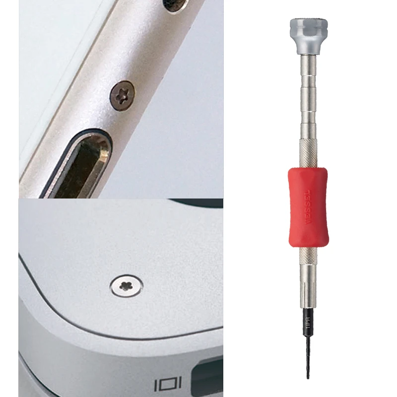 

Прецизионная отвертка VESSEL Micro Stix, 1 шт., для ремонта телефонов/Macbook 1IPR/4IPR, серия No TD-54