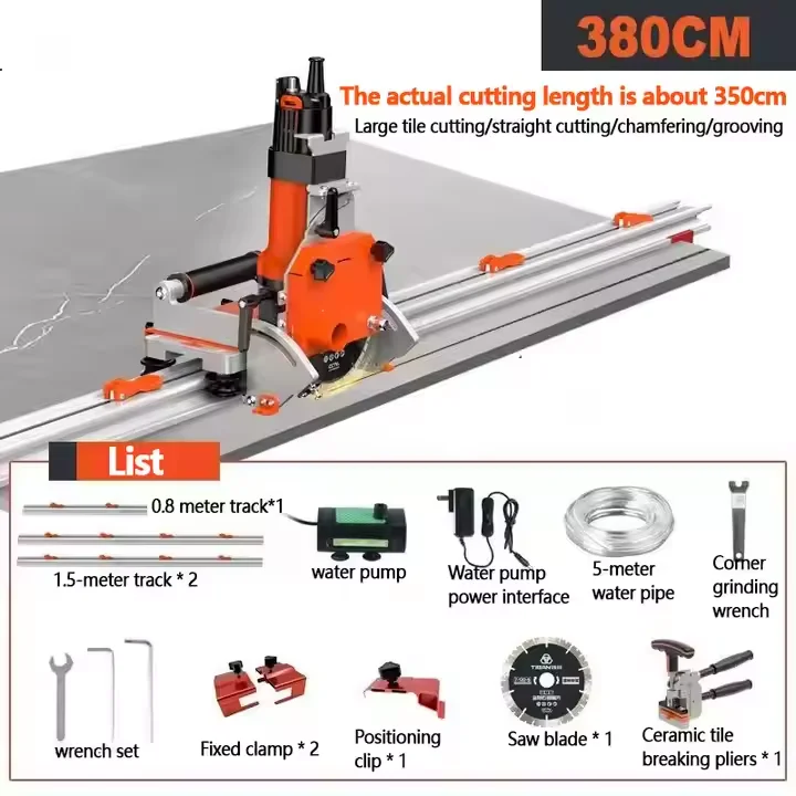 TB 45 Degree Angle Cutting Machine Electric Track Chamfering Ceramic Tile Dekton Straight or 45 Degree Tile Cutter Machine view 6