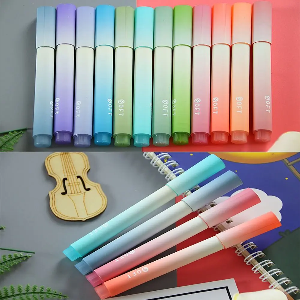 Good-looking Creative Stationery Writing Tools Drawing Key Points Markers Color Pen Highlighter Pen Set Eye Care