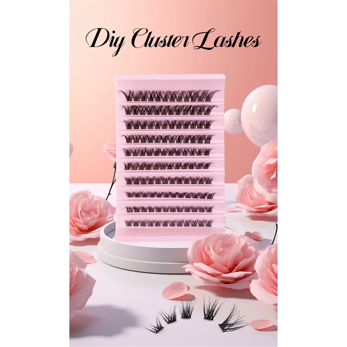 D04 DIY Cluster Lashes Volume Natural Segmented Eyelashes Bundles Eyelash Extension Individual Lashes Eyelashes Bundle