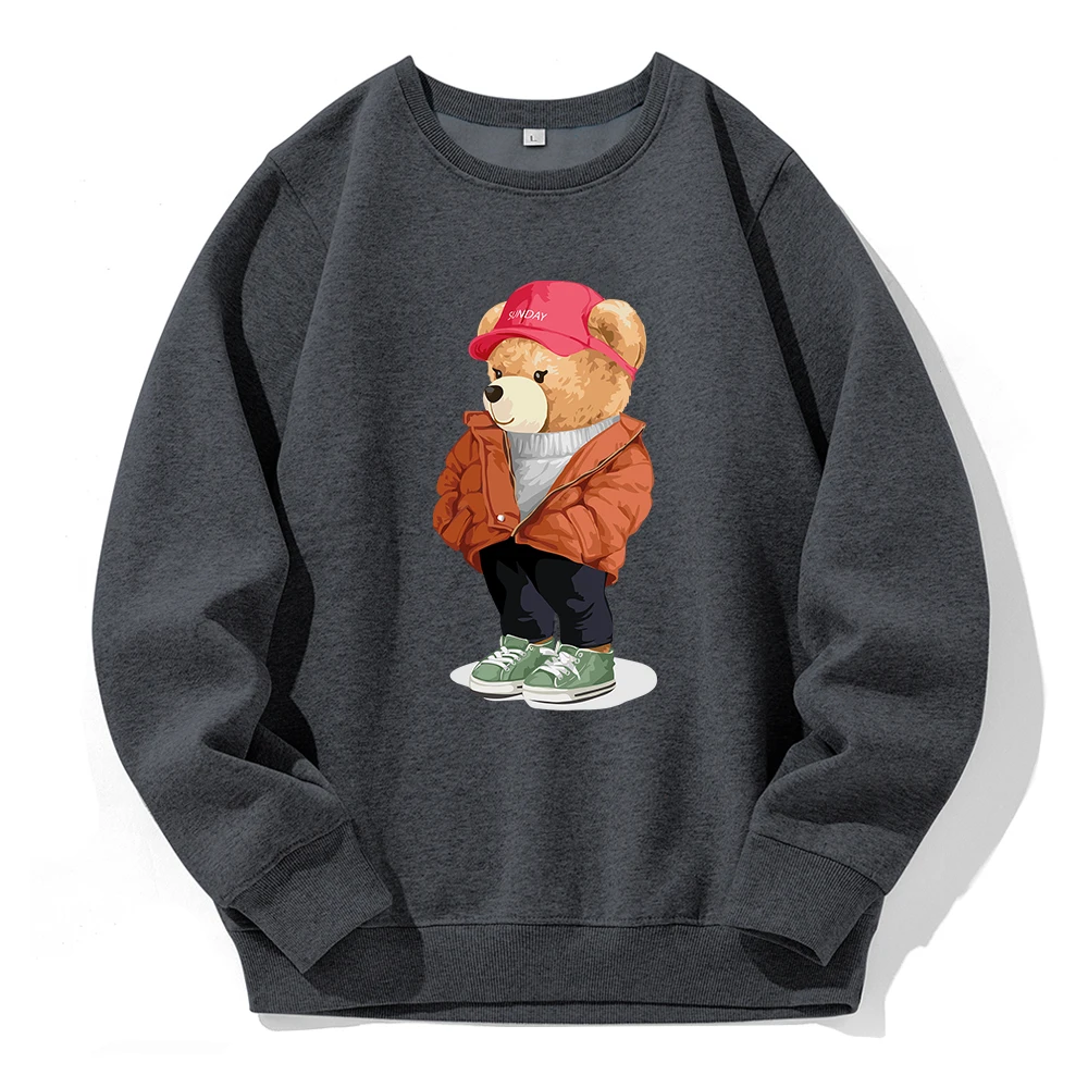 Street Fashion Teddy Bear'S Clothing Men Hoodies Casual Fashion All Match Hoody Male Sport Tide Pullovers Street Harajuku Hooded