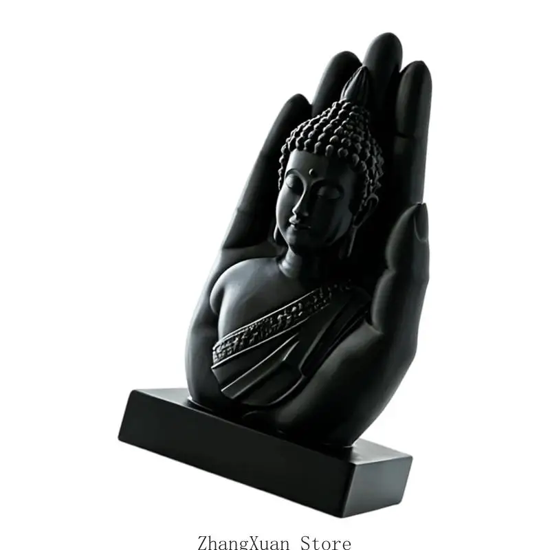 Meditierende Figurenskulptur mit erhobener Hand zur Ausstellung 3XUF – Detail 5