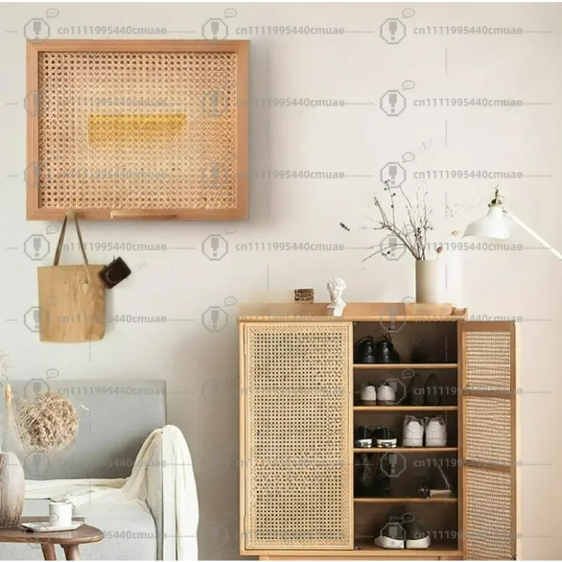 Weaving Electricity Meter Box Flip Design Wall Stickers, Home Decoration, Clothes Hook
