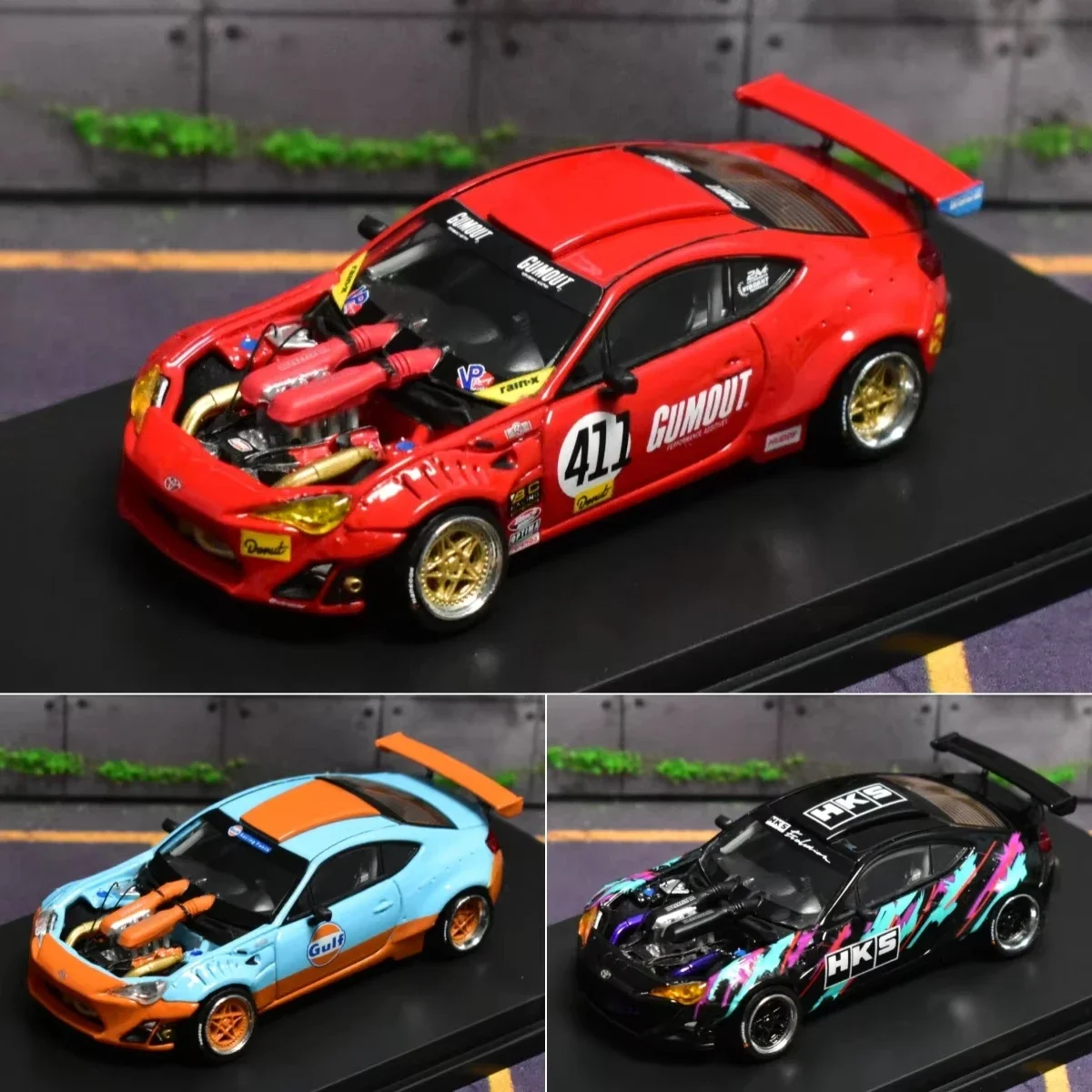 Tokyo 86 Ferrari 458 motor 4586GT Racing DCM 1:64 miniaturas a escala verdadera aleación de fundición a presión modelo de coche colección regalo juguete