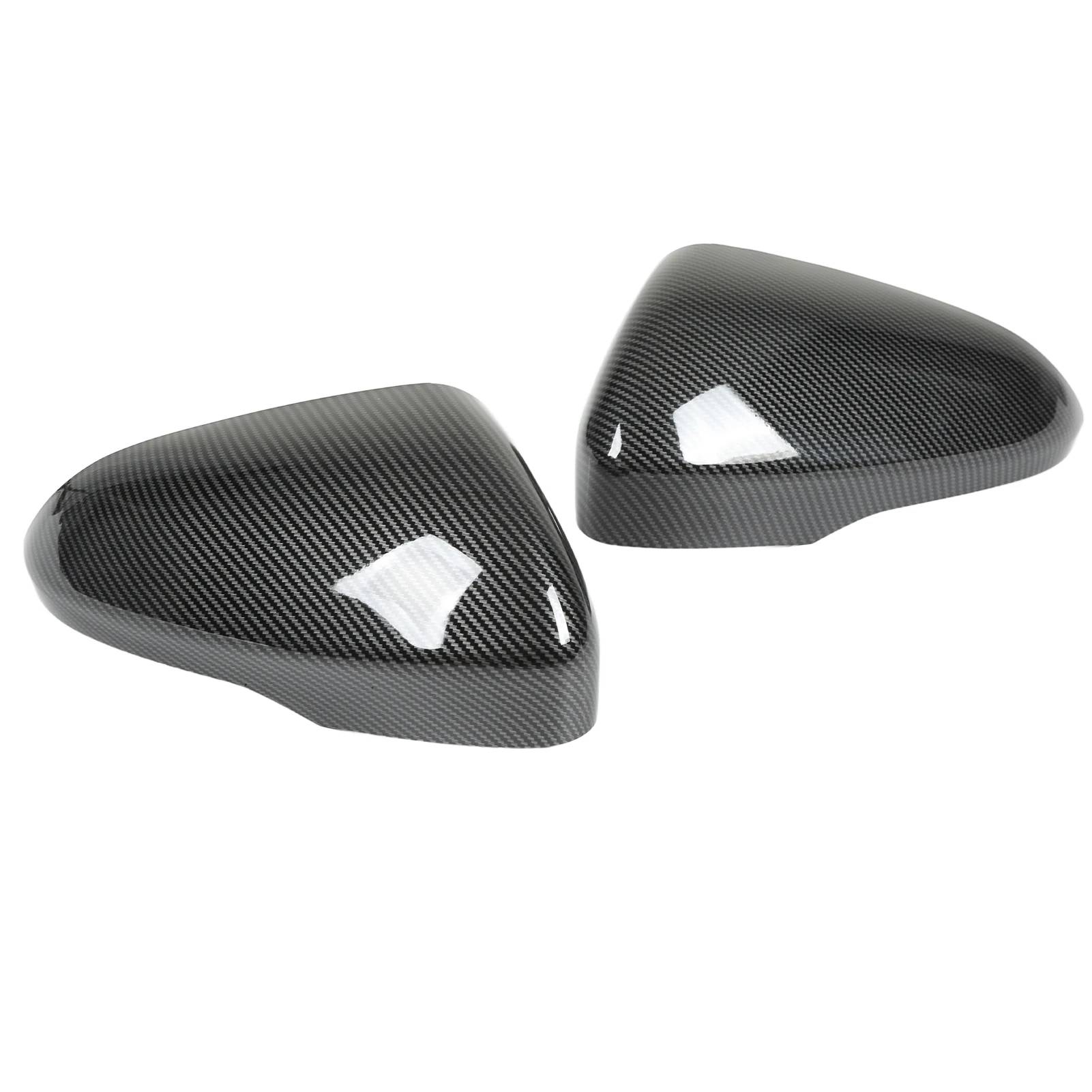 

2Pcs Door Mirror Cap Left Right Carbon Fiber Style Replacement for Ford Fusion 2013 and Up