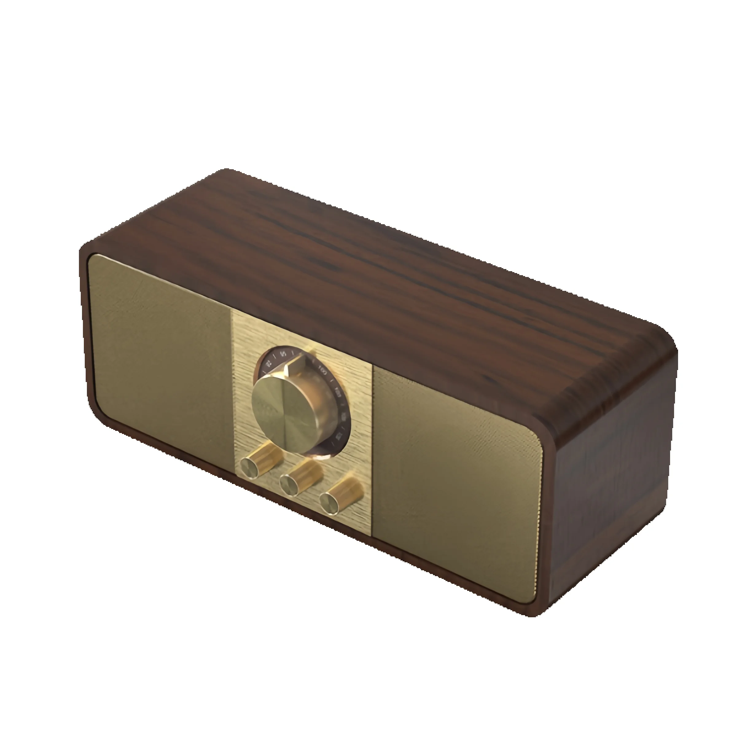 Haut-parleur Bluetooth rétro, double stéréo, boîte en bois HIFI, multifonctionnel, sans fil, pour la maison et le bureau