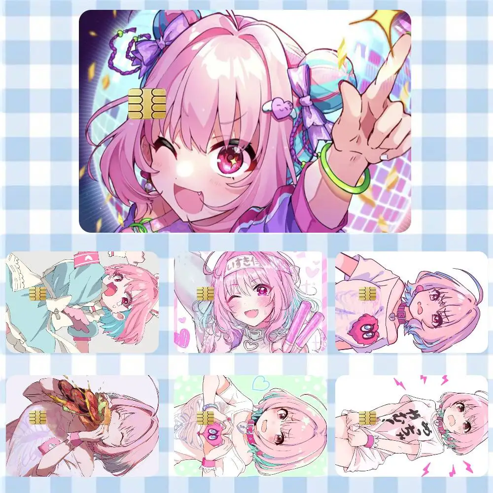 

Yumemi Riamu Anime Girl Sticker Film Tape Skin for Credit Card Debit Card Cartoon Waterproof Stickers