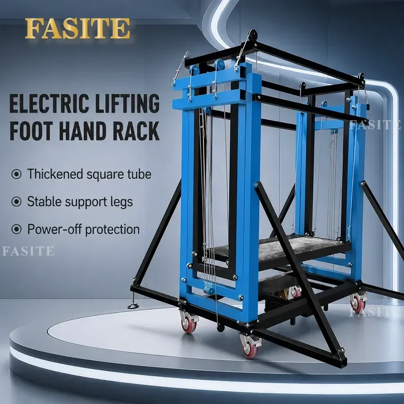 For Electric Scaffolding Lift 4m 6m 10m Foldable Electric Lift Platform Heavy Duty Aluminum Alloy Construction Site Warehouse