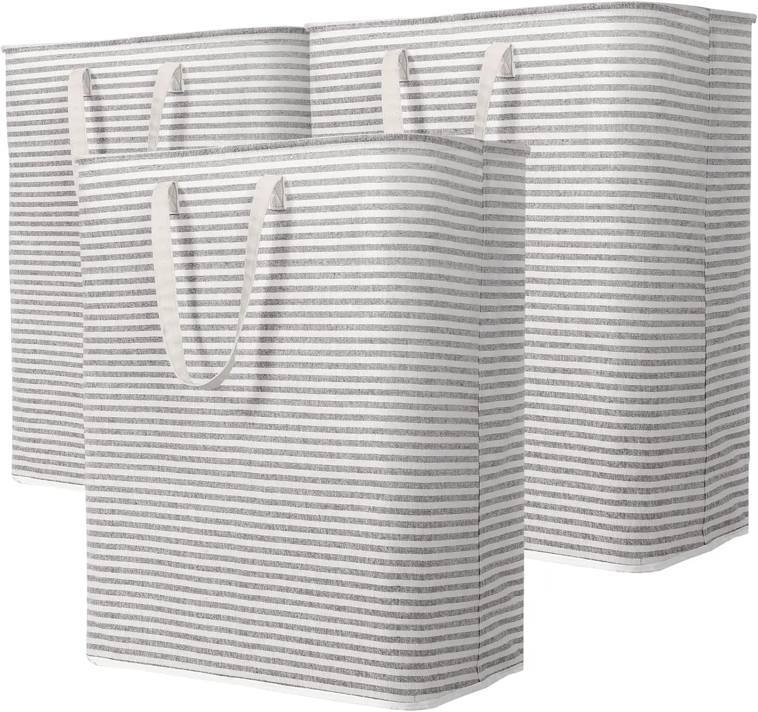 

3 упаковки больших складных корзин для белья, водонепроницаемая отдельно стоящая корзина для одежды с ручками для спальни, ванной комнаты, общежития