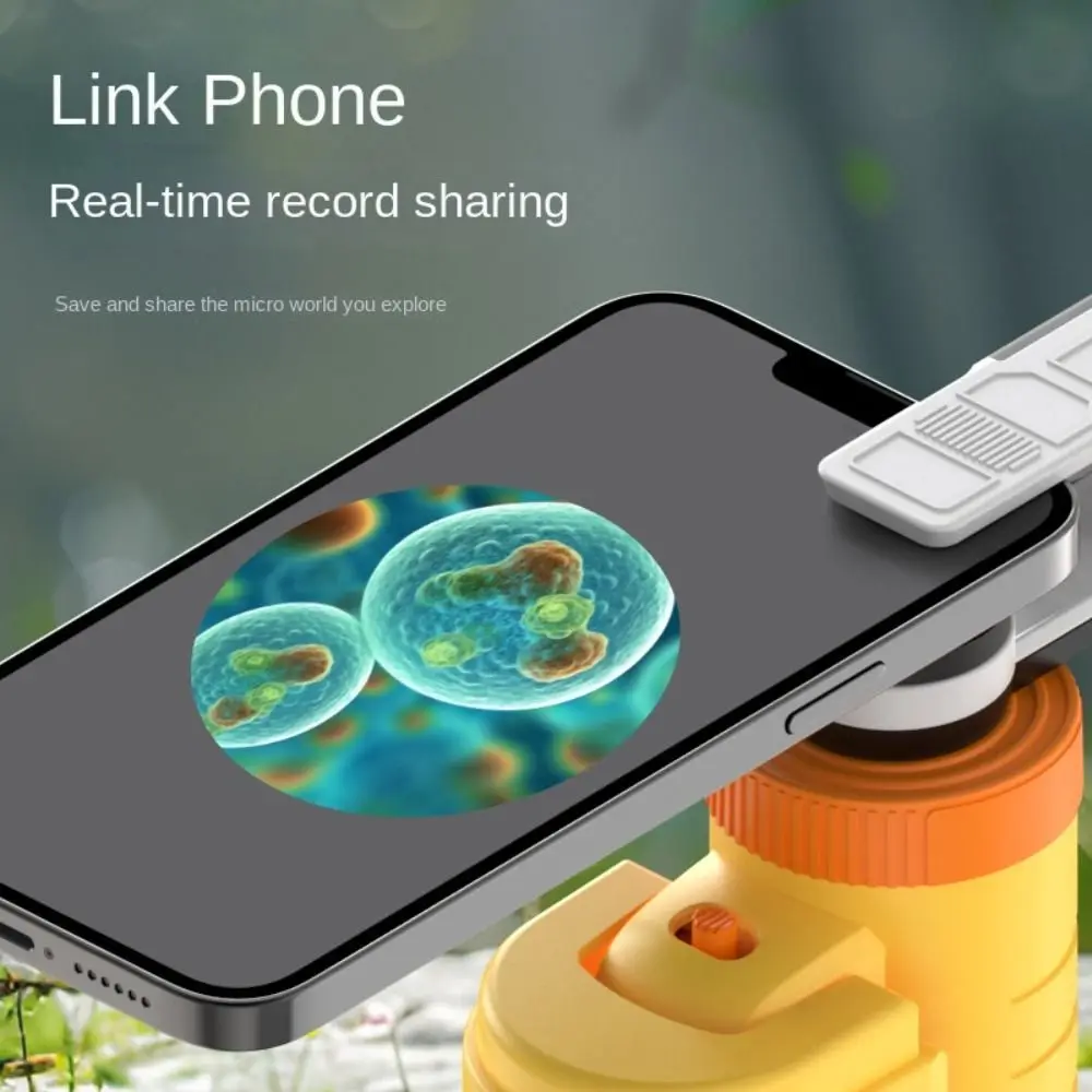 60-200x Magnification Pocket Microscope LED Light Battery Powered Handheld Microscope Optical HD Portable Design