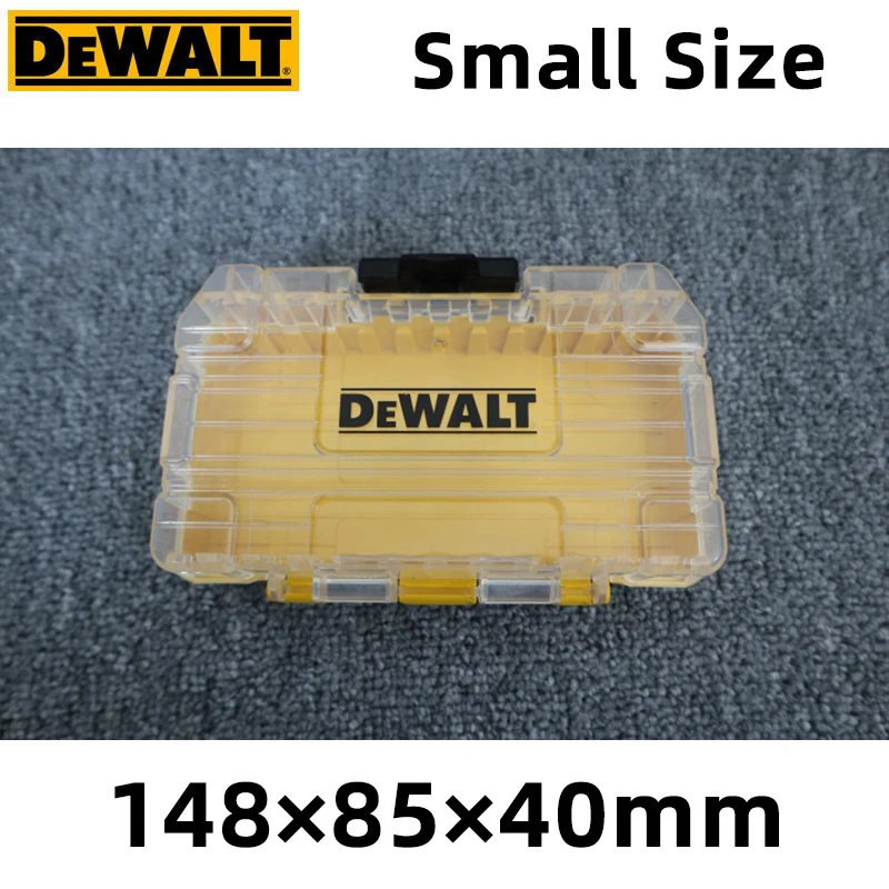 DeWalt-オリジナルのツールボックス,タフケース,小さなミディアムパーツ,ストレージドリルビット,積み重ね可能な組み合わせ,ツールキット