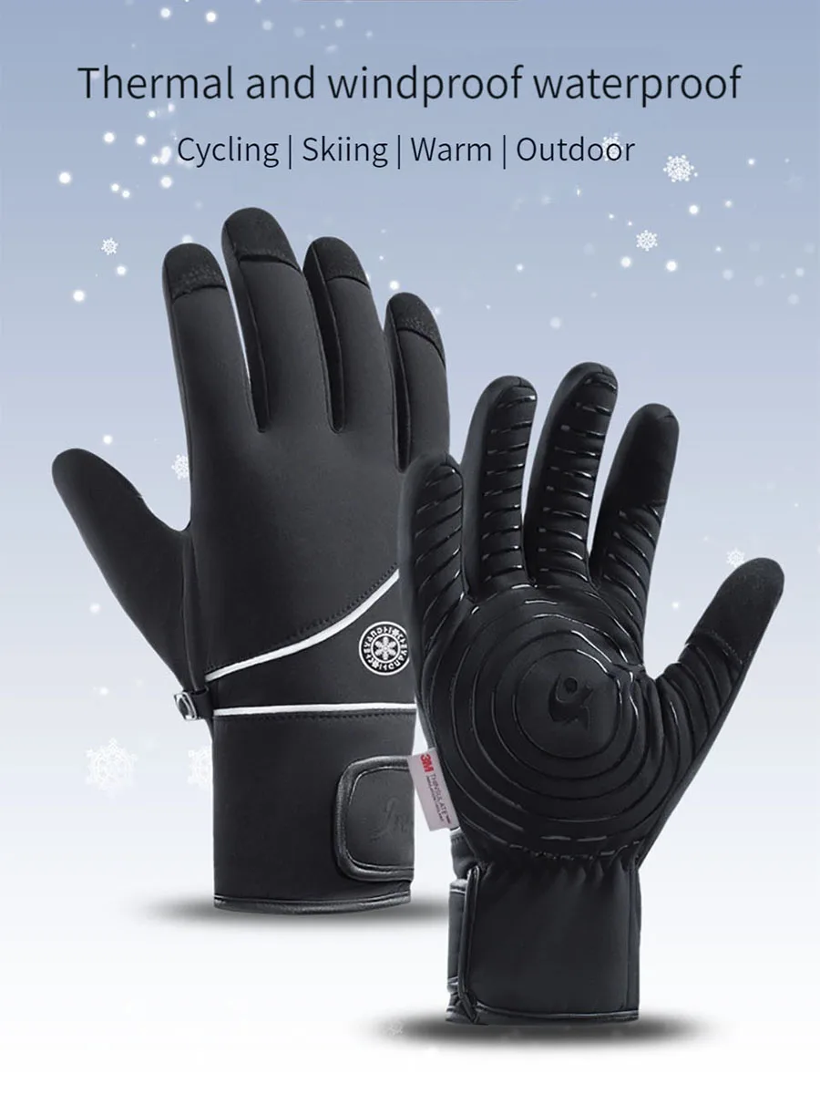 AliExpress GAFASTWO Touch Screen Waterproof Winter 3M Gloves Warm Non-Slip Thermal Gloves for Cycling Driving Skiing in Cold Weather