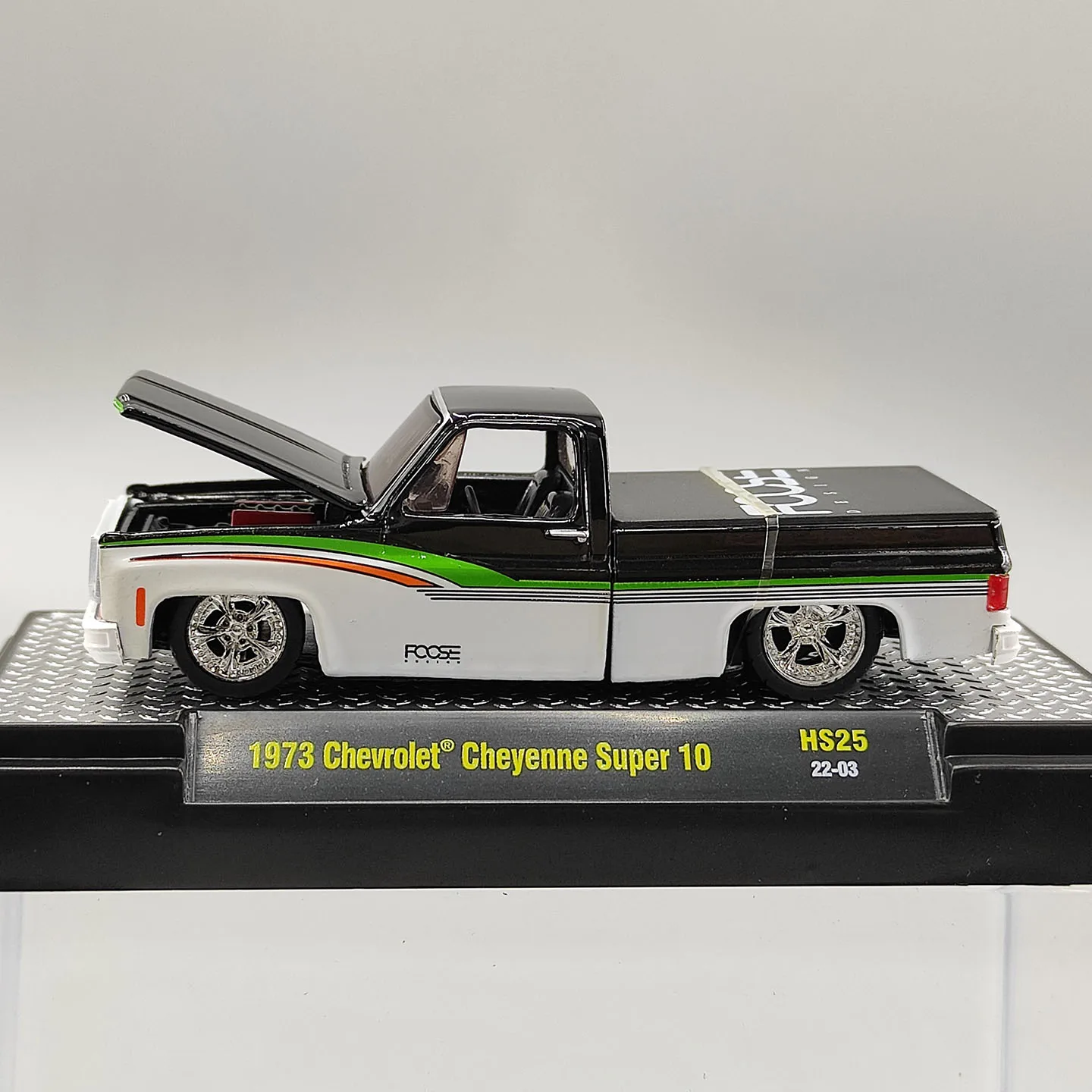 Diecast M2 1:64 Scale 1973 Cheyenne Super 10 Alloy Car Model