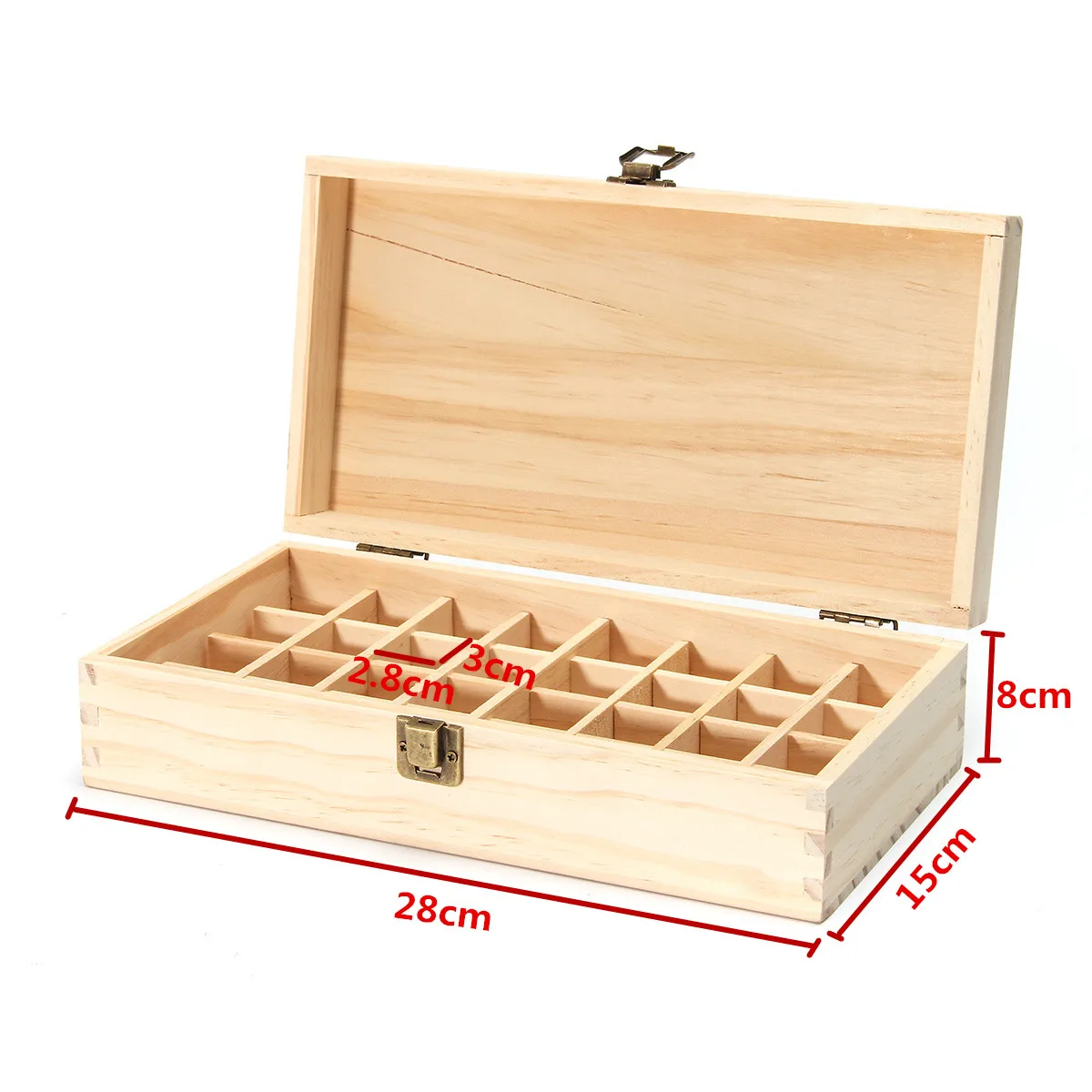 For doTERRA 32 Grids Essential Oil Natural Wood Box Aromatherapy Wooden Box Treasure Jewelry Storage Organizer Handmade Craft