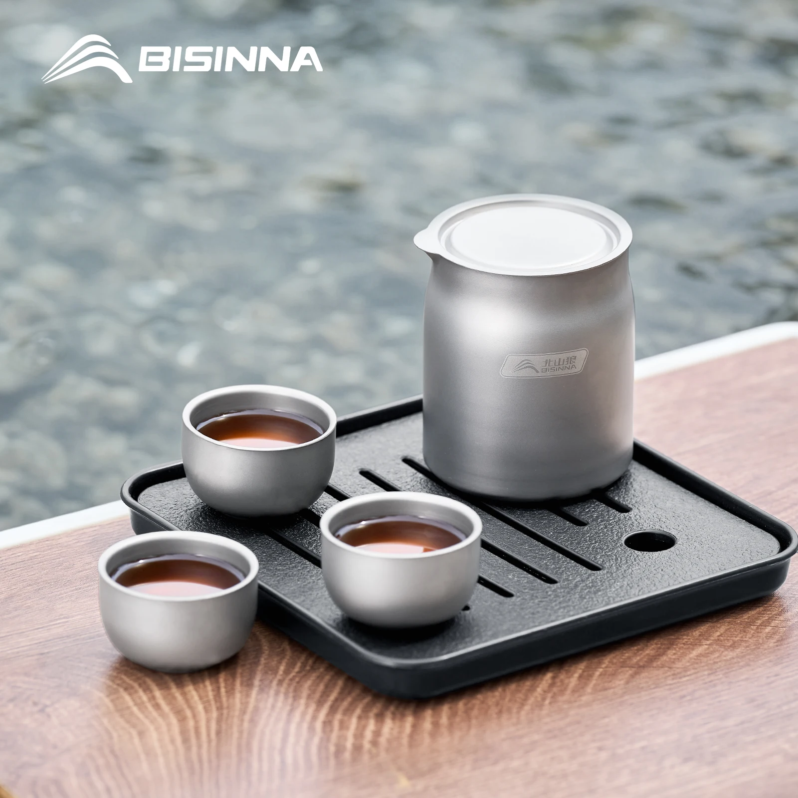Camping Cooking Ware Set - BISINNA 304 Stainless Steel Portable Travel