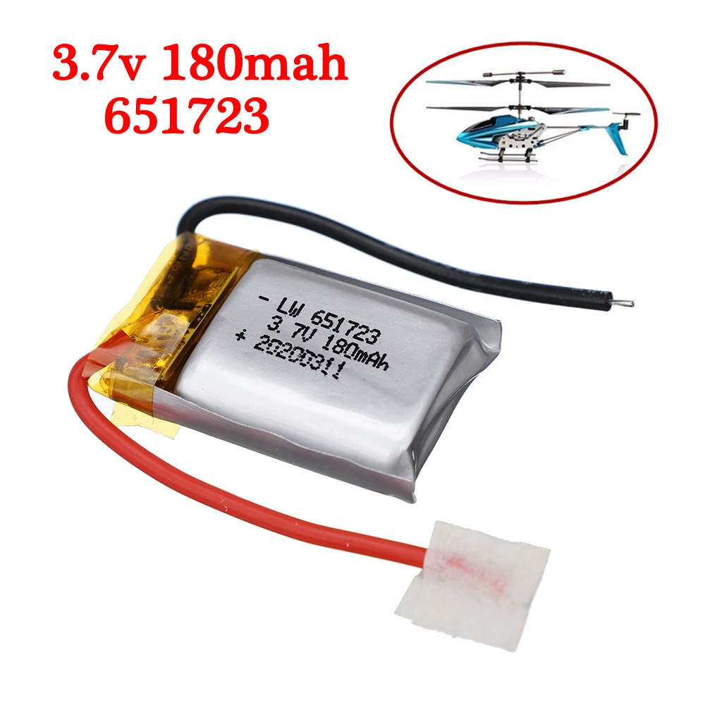 3.7V 180mAh Lipo Battery for Syma S109G S111G RC Quadcopter 3.7V RC Drone Battery For MJXRC X900 X901 RC Helicopter Toys Parts