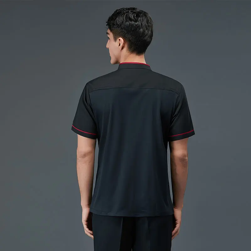 Pizzabkok Uniform Man Keukenjas Zomer Ademend En Comfortabel Kookjack Restaurant Kookuniform Bakkerij Overalls