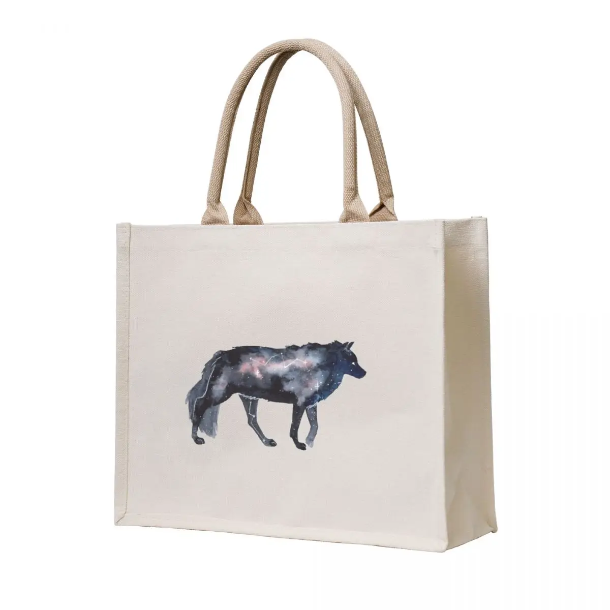 

Galaxy Wolf Tote Bag canvas tote Women's beach bags cloth bag woman