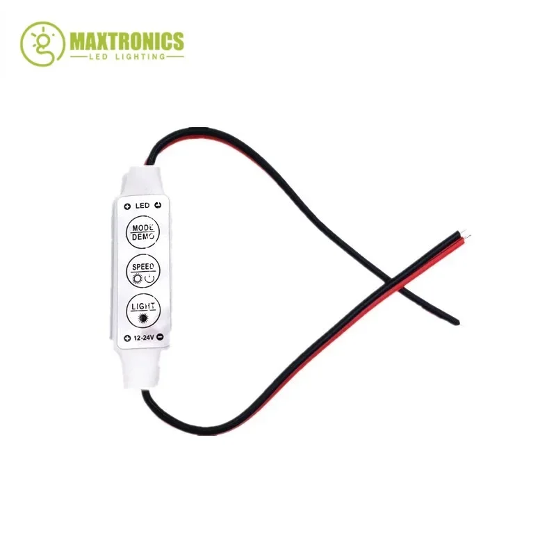 Wholesale Price 1/10/50pcs Mini 3 Keys Single Color LED Controller 12V-24V Brightness Dimmer for 3528 5050 Led Strip Light