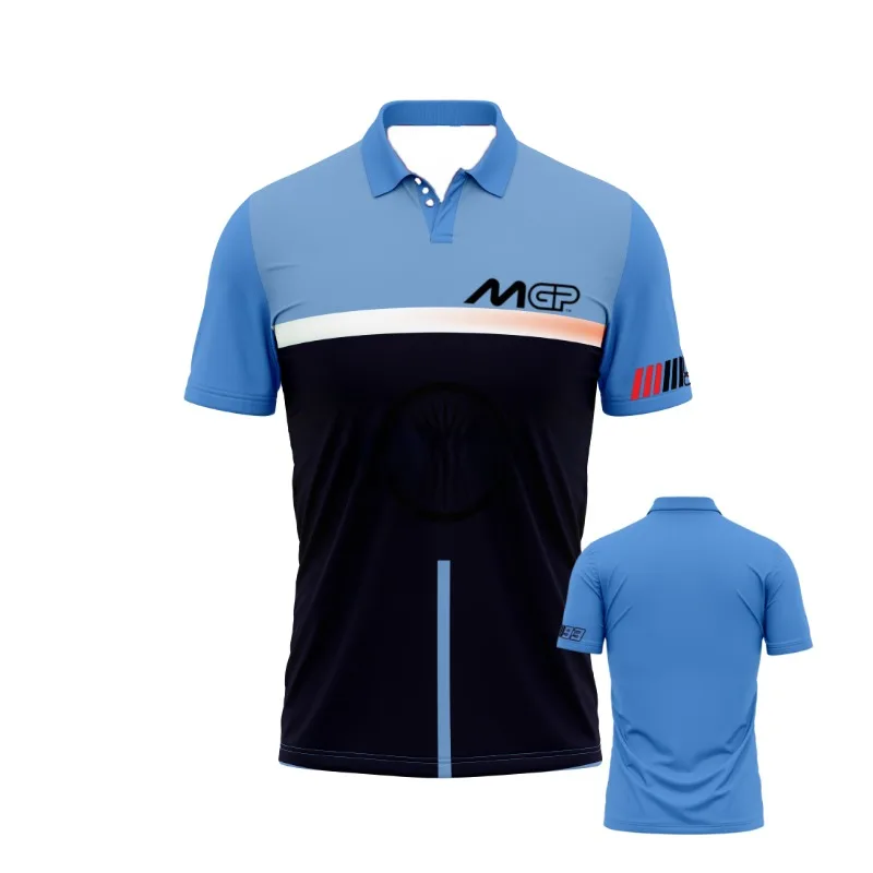 

Summer Men's Motorcycle Riding 3D Printed Quick Drying T-shirt, Short Sleeved Sports Shirt, Fashionable Football Polo Shirt