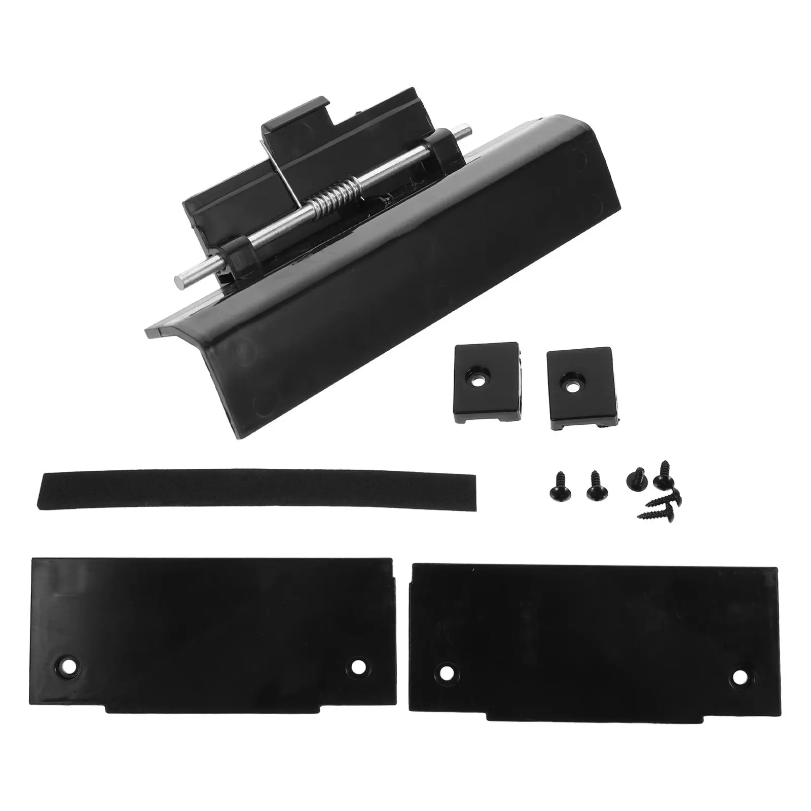 1Set Rv Fridge Door Lock Black Replacement Heavy Duty Refrigerator Door Latch Catch Motorhome Freezer Security Travel Trailer