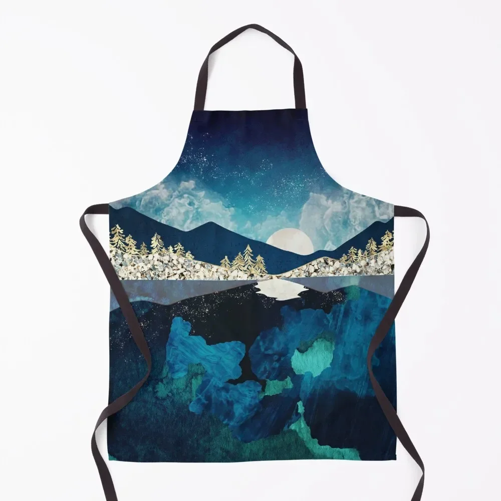 

Midnight Water Apron Household Items Useful kitchen clothes for men Apron