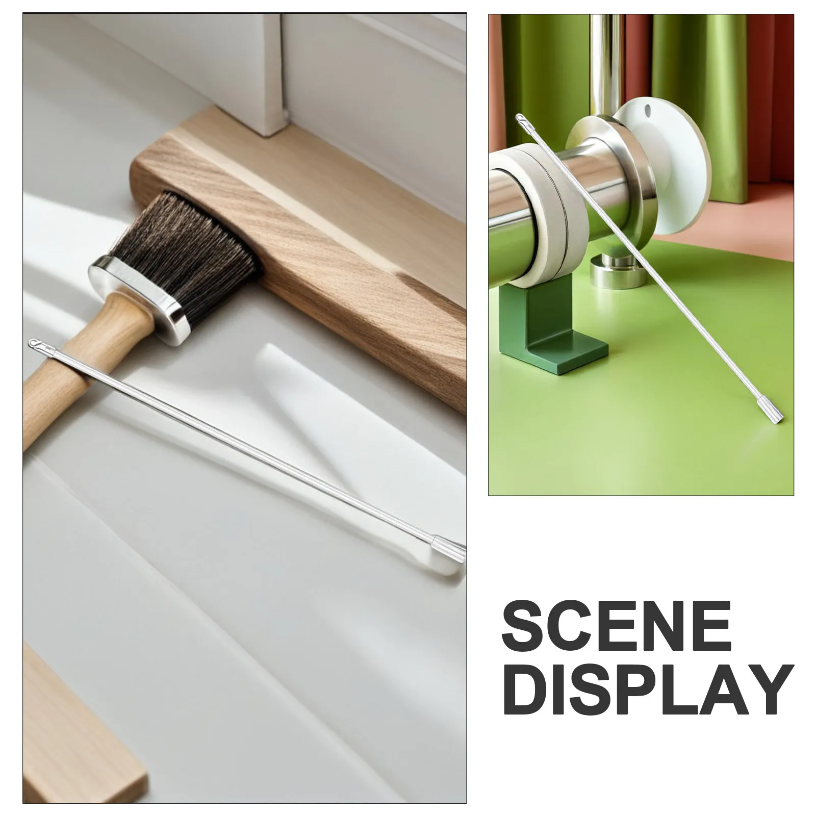 Clear Transparent Curtain Pull Rod Blind Stick Window Blind Opener Tilt Rod 15 Inch for Window Shades Door Accessories