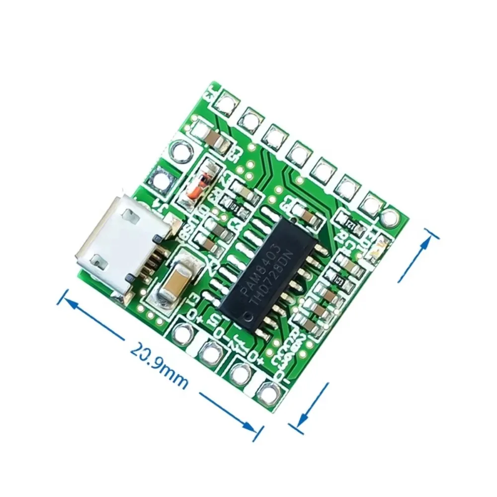 2.5-5V USB Amplifier Board PAM8403  PAM 8403 Class D Mini Digital Power Amplifier Board Support   Audio Module