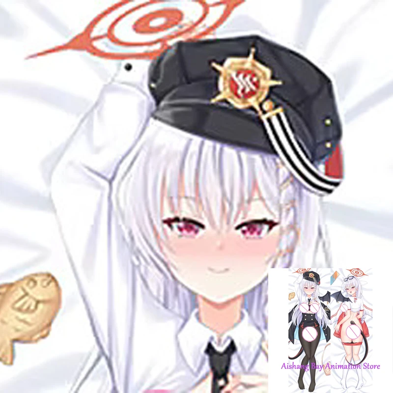 

Dakimakura Anime Pillow Cover Haruna Double Sided Print Life-size Body Decoration Seductive Giant Breasts
