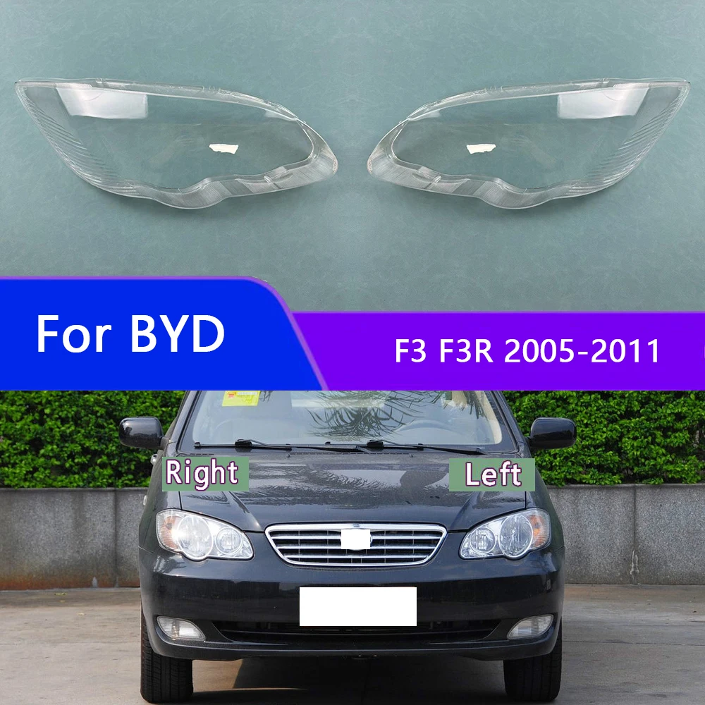 

For BYD F3 F3R 2005-2011 Headlamp Cover Transparent Headlight Shell Lens Plexiglass Auto Replacement Parts