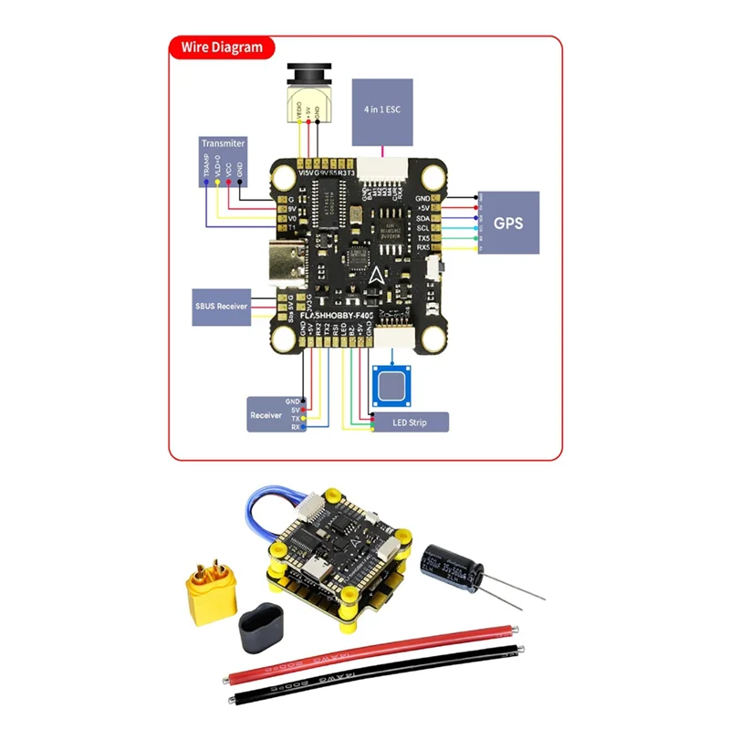 A99E-F405 60A Stack F405 Flight Controller 65A ESC, 3-6S, 30X30mm For Enhanced Drone Performance
