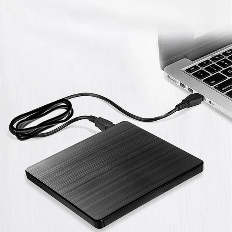 External CD Drive Slim External DVD Drive CD DVD +/-RW ROM Burner For  Pro PC Win 7/8/10