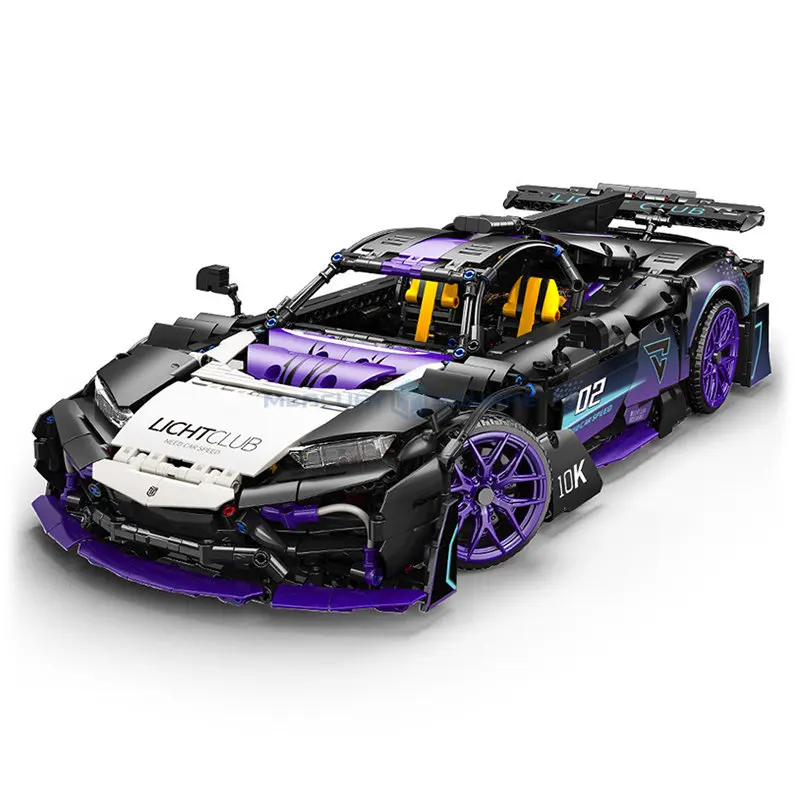 The One High Tech Supercar MOC MY88020 Futuristic Race Car Blocks Fast Vehicle Model Building Bricks Furious Gift Toy Set Boys