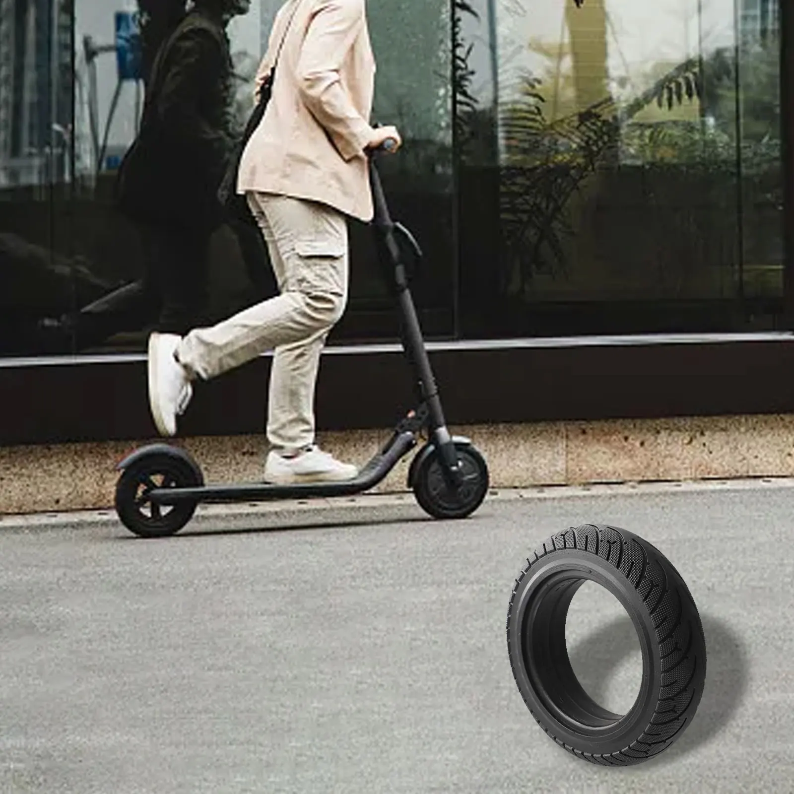 Rubber Tires Electric Scooter Tires Anti-puncture Better Grip Long-lasting Use Not Easy To Deform Wear-resistant