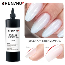 CHUNSHU 250ML Builder Nail Gel Refill Extension Gel Nail Polish Self Leveling Soak Off Brush On Nails Art Manicure Pink Clear Bl