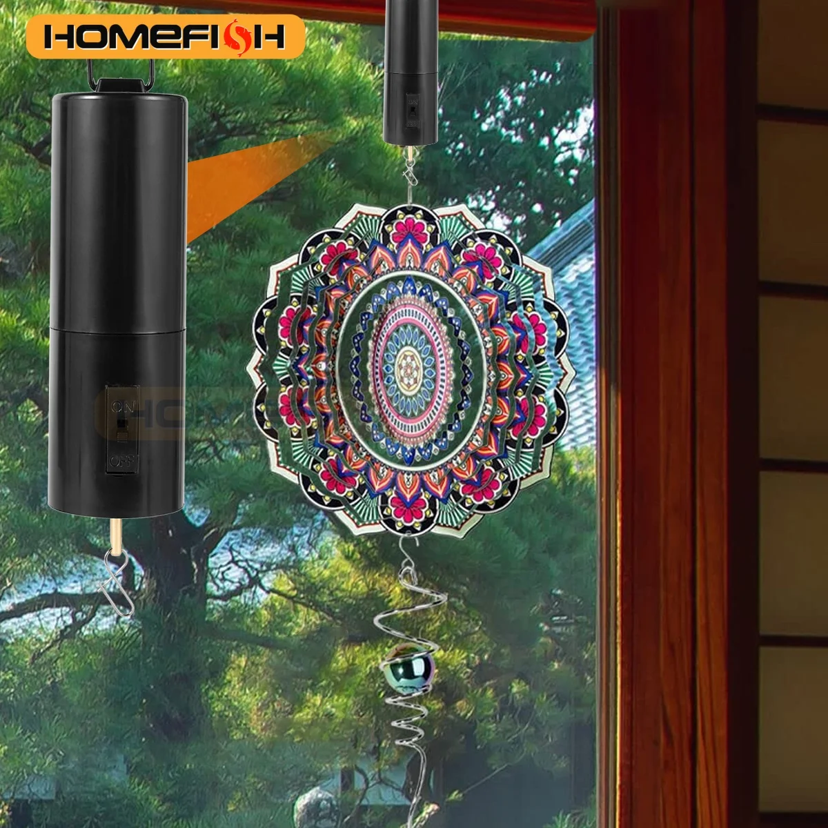 1/2/5Pcs Hanging Rotating Wind Chime Motor 30RPM Wind Spinner Motor Battery Powered for Indoor Disco Balls Windmill Ornament