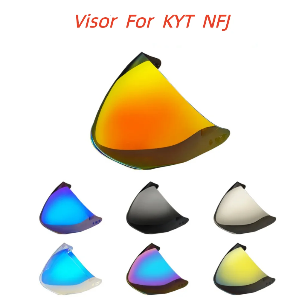 Motorcycle Helmet Visor Sunscreen Dustproof UV Coated Face Shield Lens for KYT NFJ TTR-JET Motorcycle Accessories