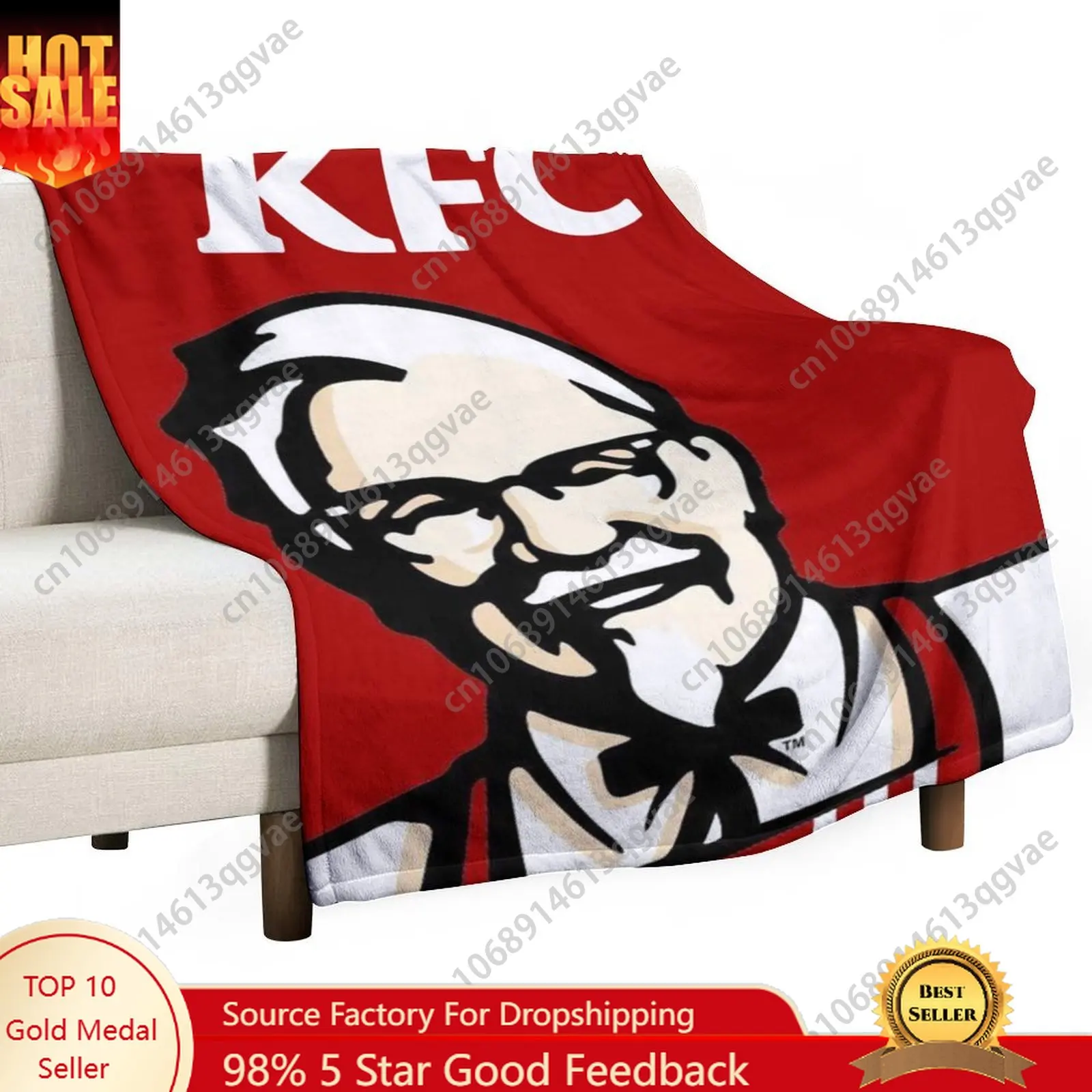 

Kentucky Fried Chicken KFC Flannel Blankets Are Soft Comfortable and Warm Perfect for Winter Naps Homes Offices Travel Camping