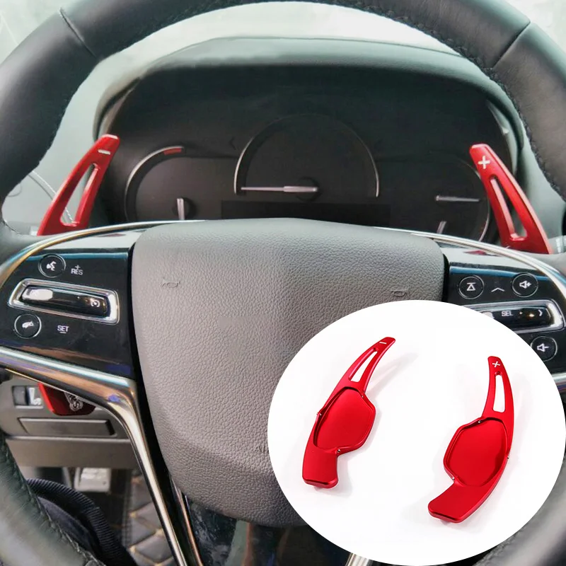 

Car Aluminum Alloy Steering Wheel Shift Paddle Shifter Extension for Cadillac XTS (2013-2018) Auto Car-styling Accessories