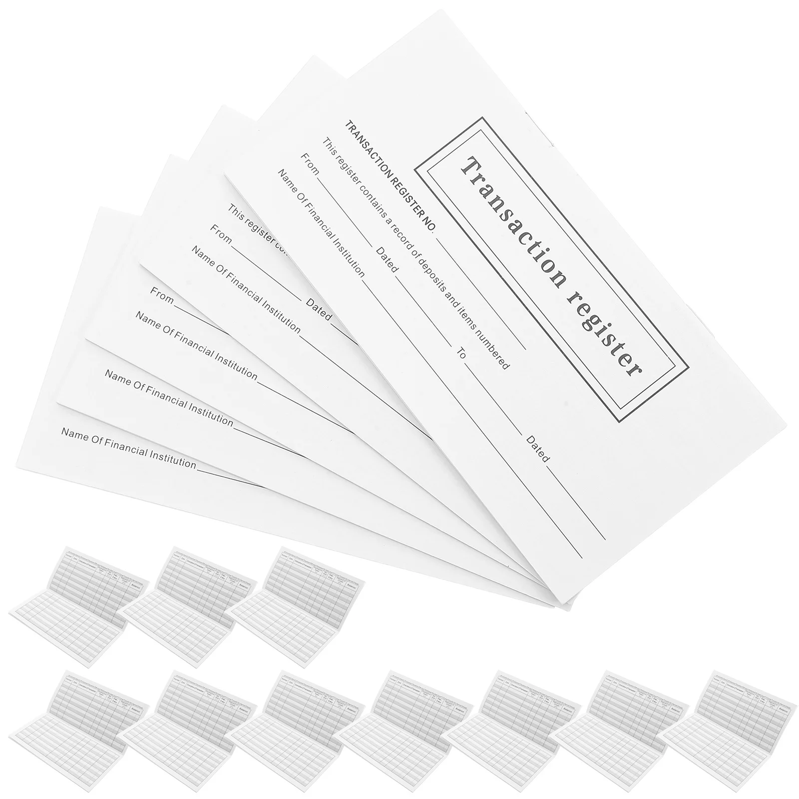 20 عبوة من سجلات الاختيار الشخصية، سجل معاملات دفتر الأستاذ الفارغ لميال الأعمال الصغيرة، المدفوعات، بطاقة الخصم